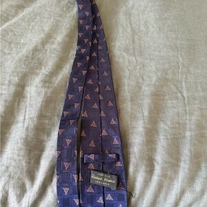 Navy Patterned Tie